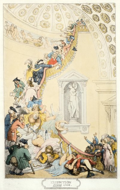 Exhibition Stare Case by Thomas Rowlandson